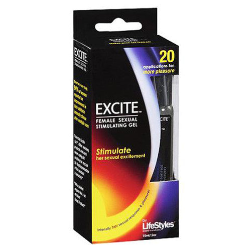 Lifestyles Excite Sensual Female Sexual Stimulating Gel, Pump Bottle - 0.5 Oz